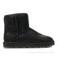 Crystal Soft Fluffy Winter Boots for Women